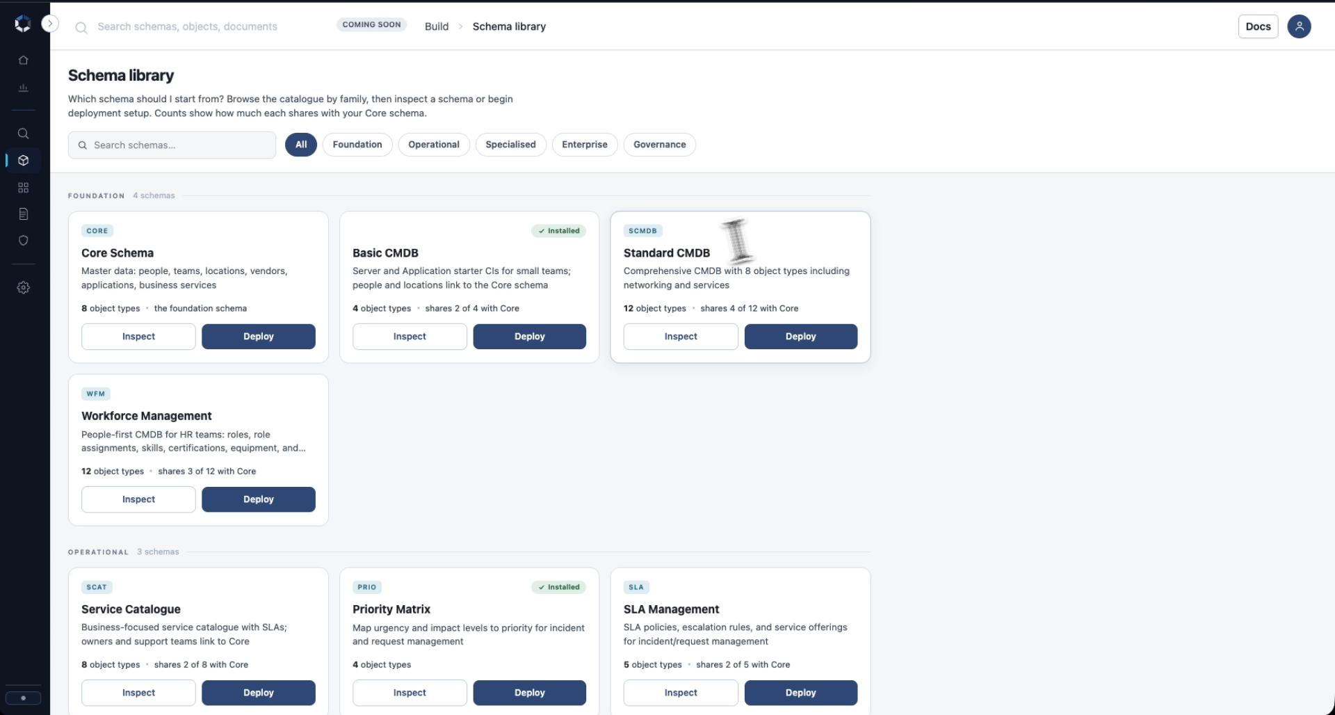 LaunchPad schema library
